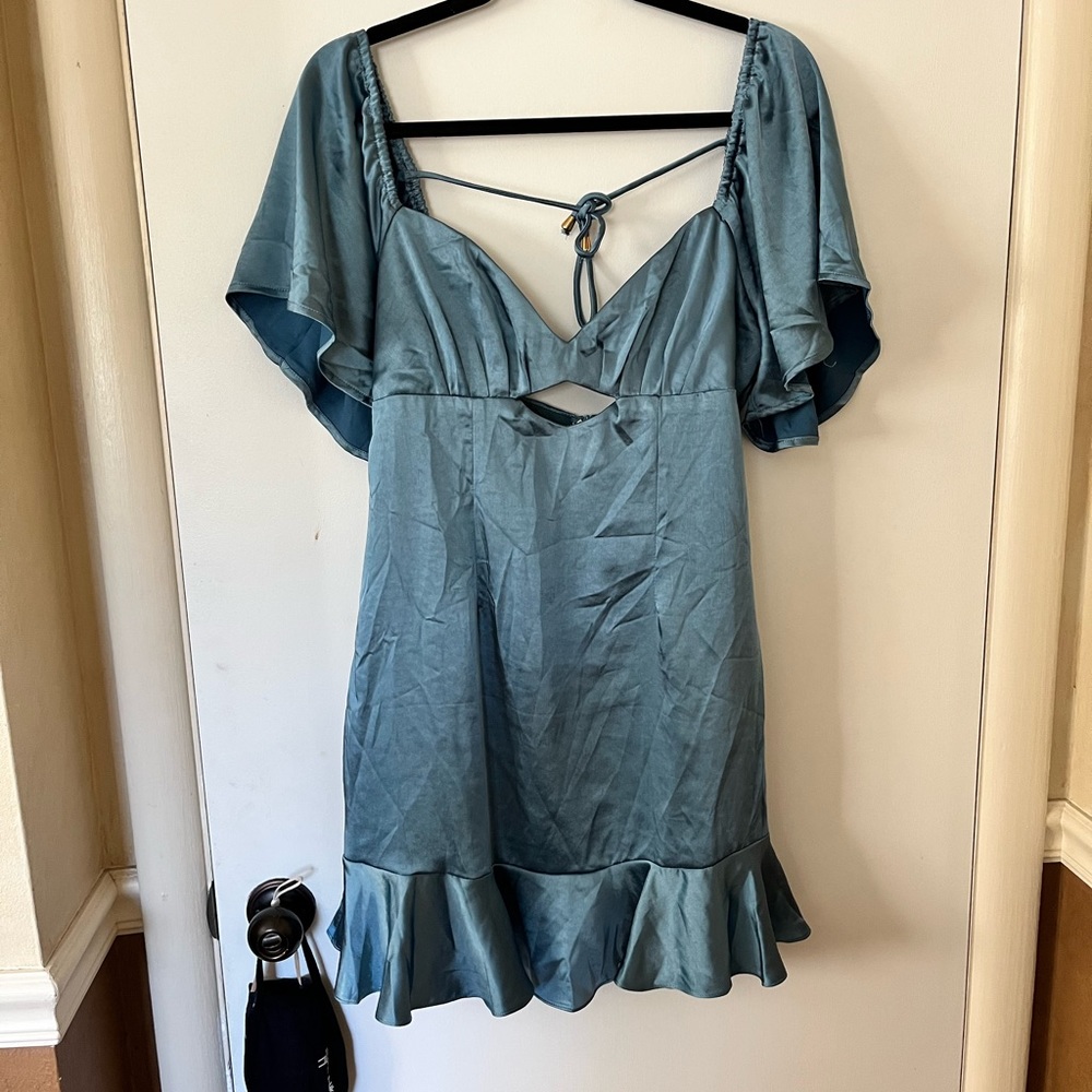 Satin mini dress